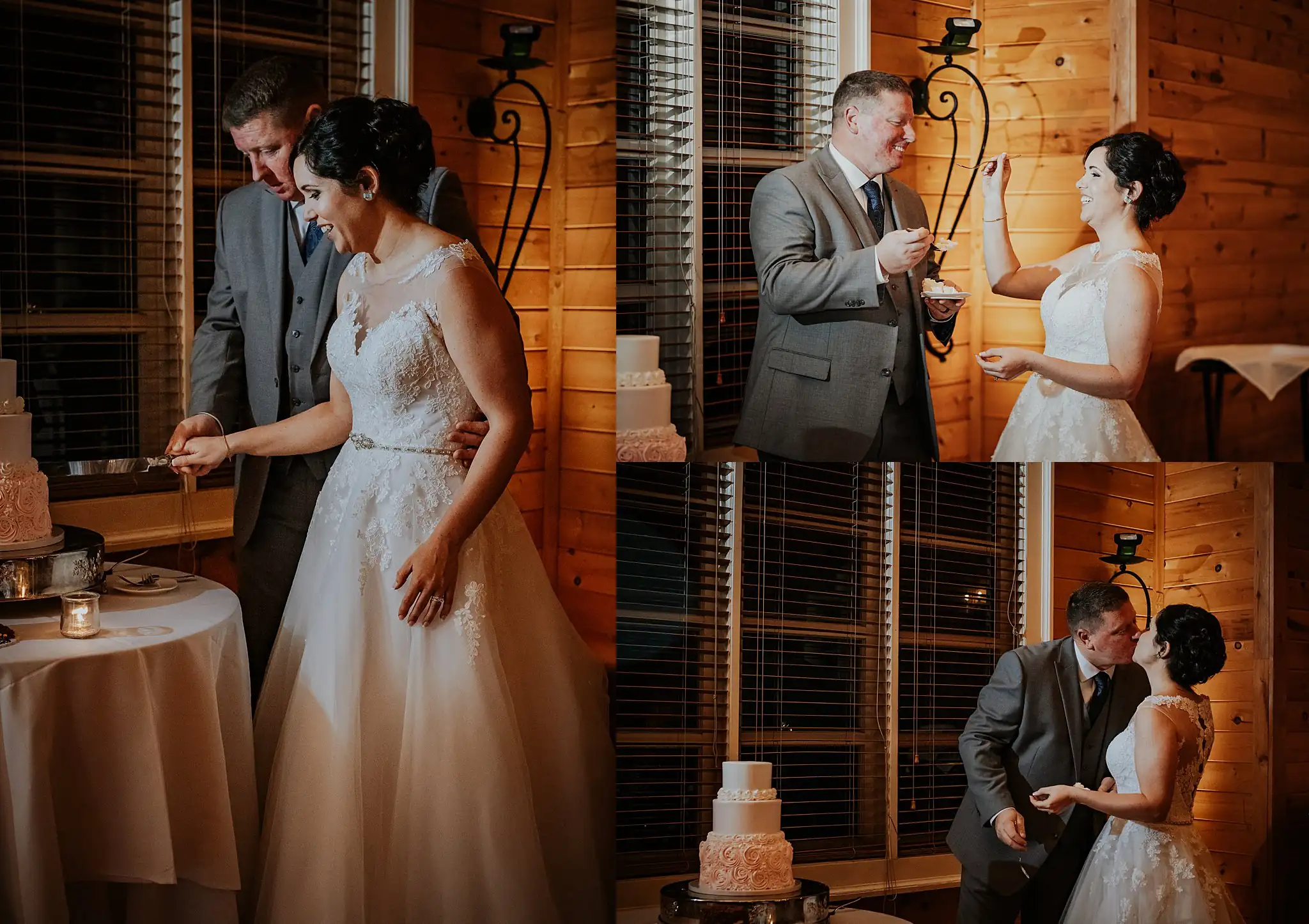 Barnesly Gardens Wedding Top Atlanta Photographers Cake Cutting: the two of them cutting the cake together, in a set, at their wedding at Barnsley Gardens in Adairsville, GA