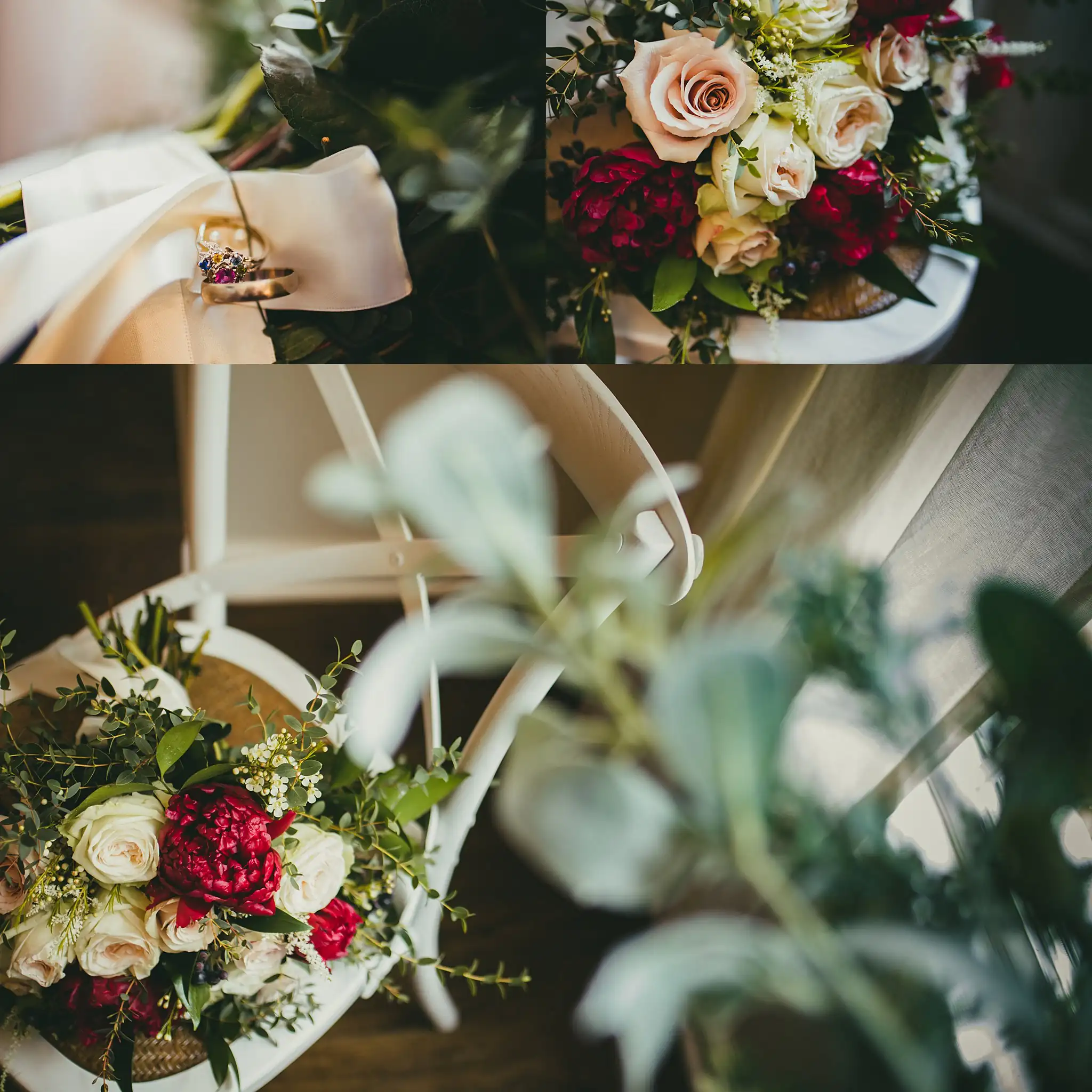 2019-04-22_0009.jpg Wedding Florals: the bouquet and greenery, in a set of three, at a wedding at Little River Farms in Milton, GA