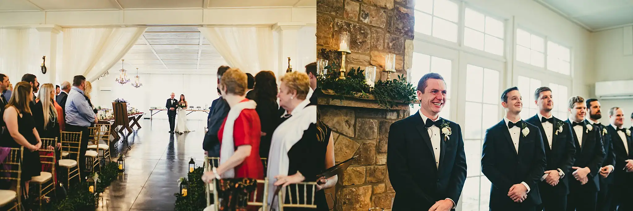 2019-04-22_0029.jpg Wedding Ceremony: the guests arriving, and the groomsmen waiting, at their wedding at Little River Farms in Milton, GA