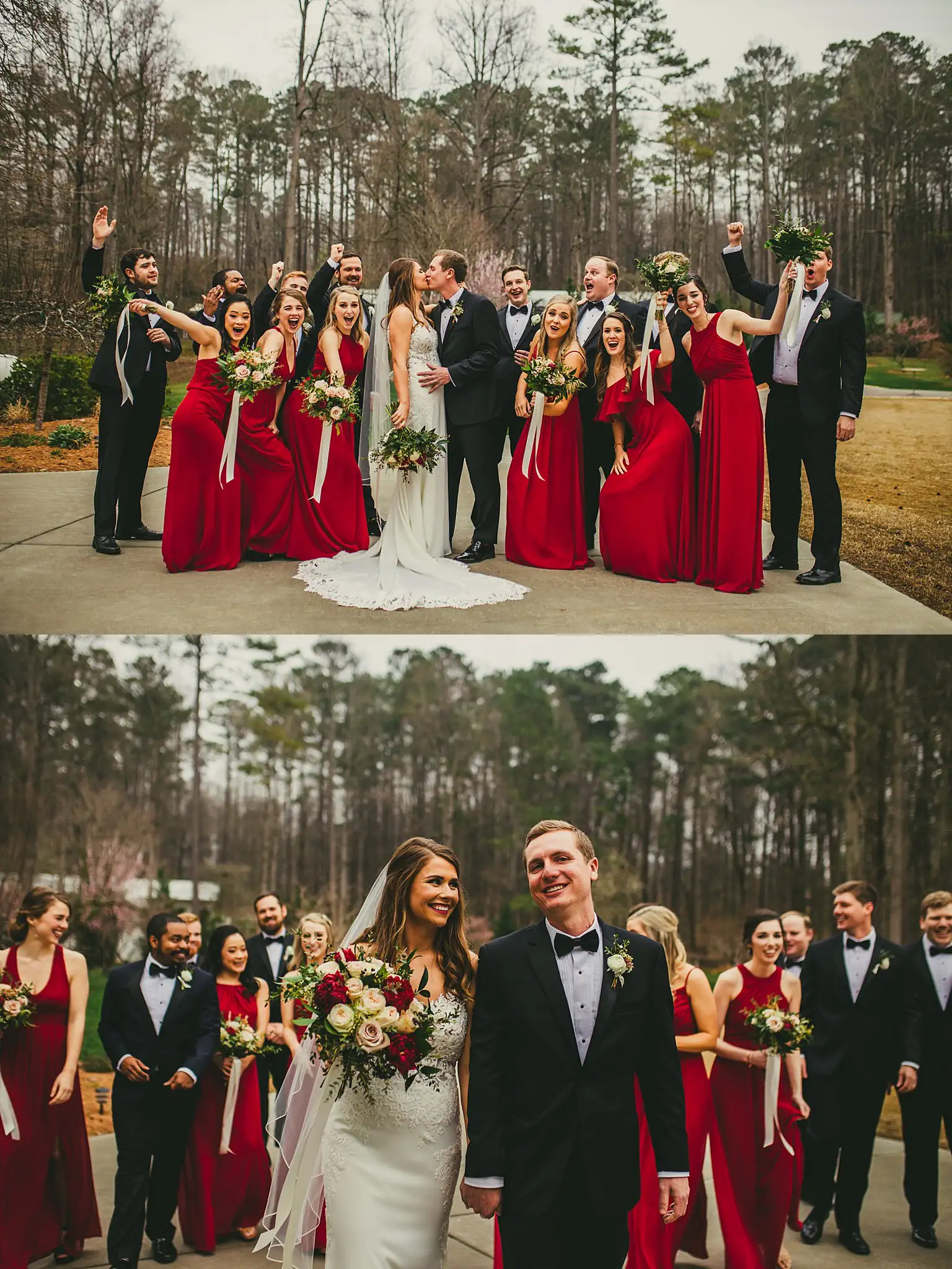 2019-04-22_0032.jpg Wedding Party: the bridal party celebrating, and the full group, at their wedding at Little River Farms in Milton, GA