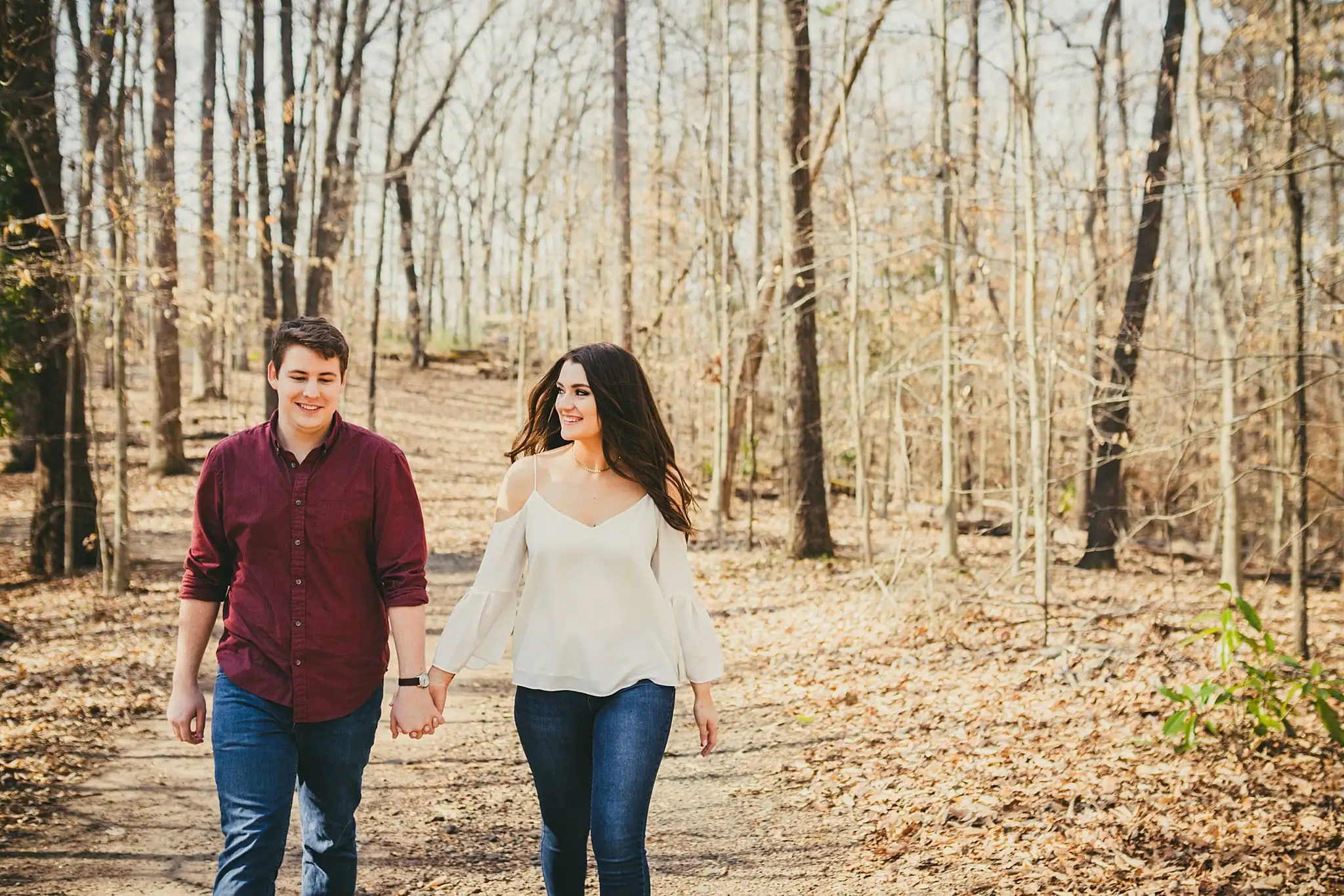 Engagement Session Roswell Spring Flowers,