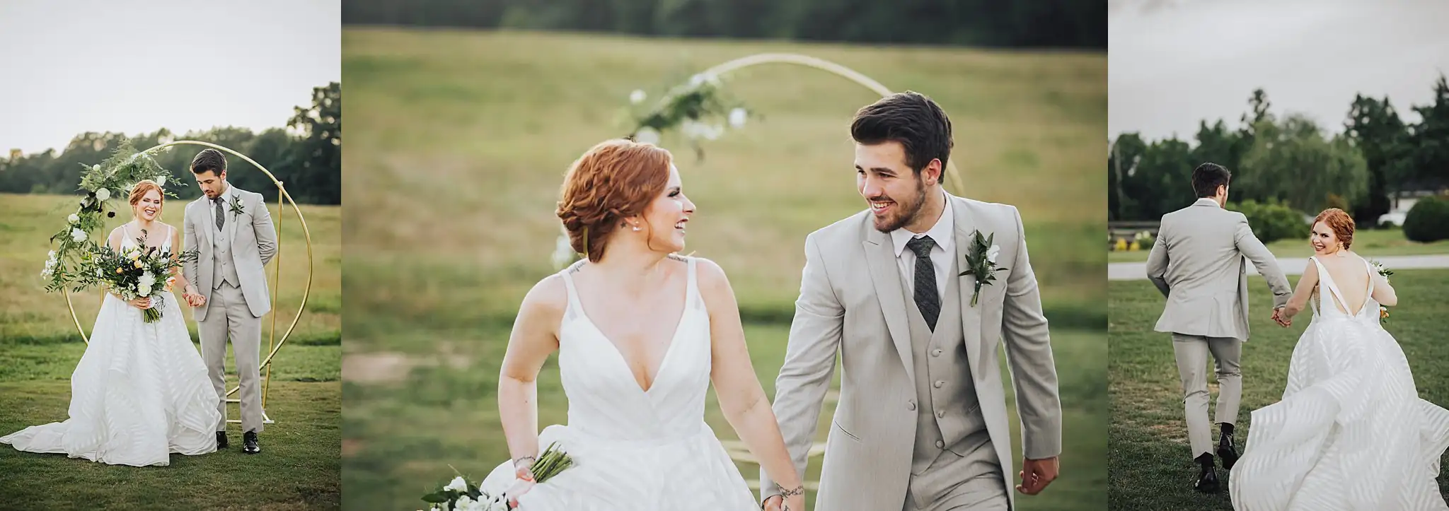 AtlantaWeddingPhotographers_0504.jpg Wedding Formals: the couple at the hoop arch and out on the grass, in a set, at a Wedding styled shoot at The Venue at Murphy Lane in Newnan, GA