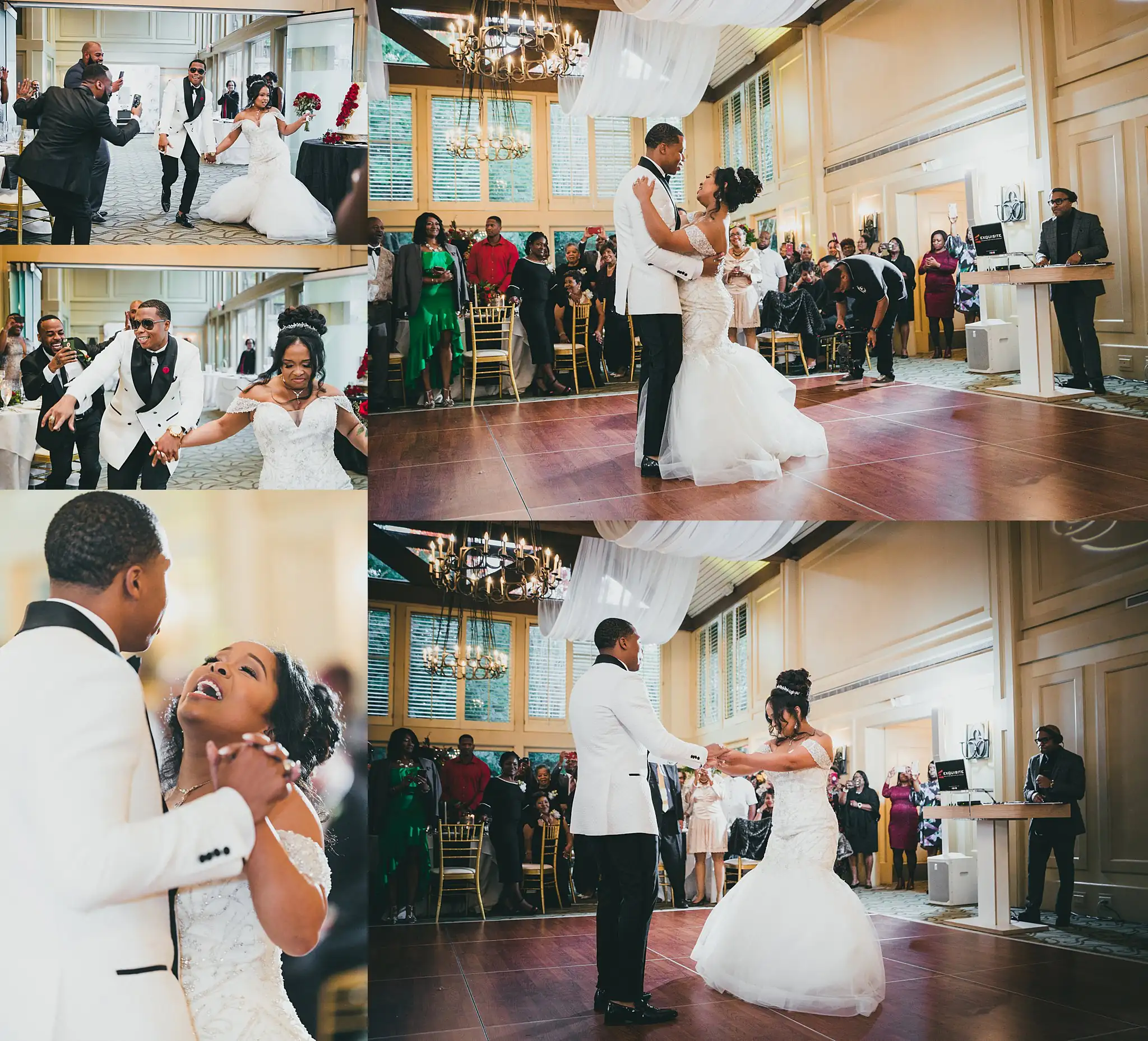 AtlantaWeddingPhotographers_0679.jpg Wedding Reception: their entrance and the first dance, in a set, at their wedding at the Country Club of the South in Johns Creek, GA