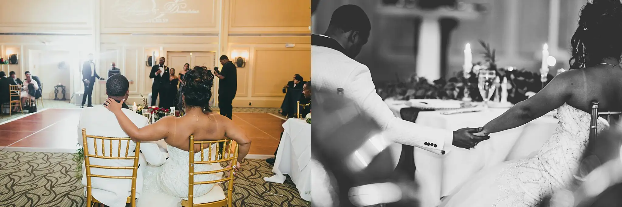 AtlantaWeddingPhotographers_0683.jpg Garter Toss: the garter being taken and thrown, in a set, at their wedding at the Country Club of the South in Johns Creek, GA