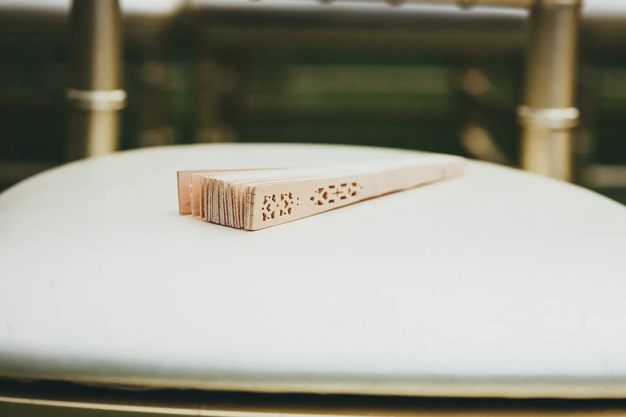 Wedding Details: the wooden ring box, at a wedding at the Piedmont Garden Tent in Atlanta, GA