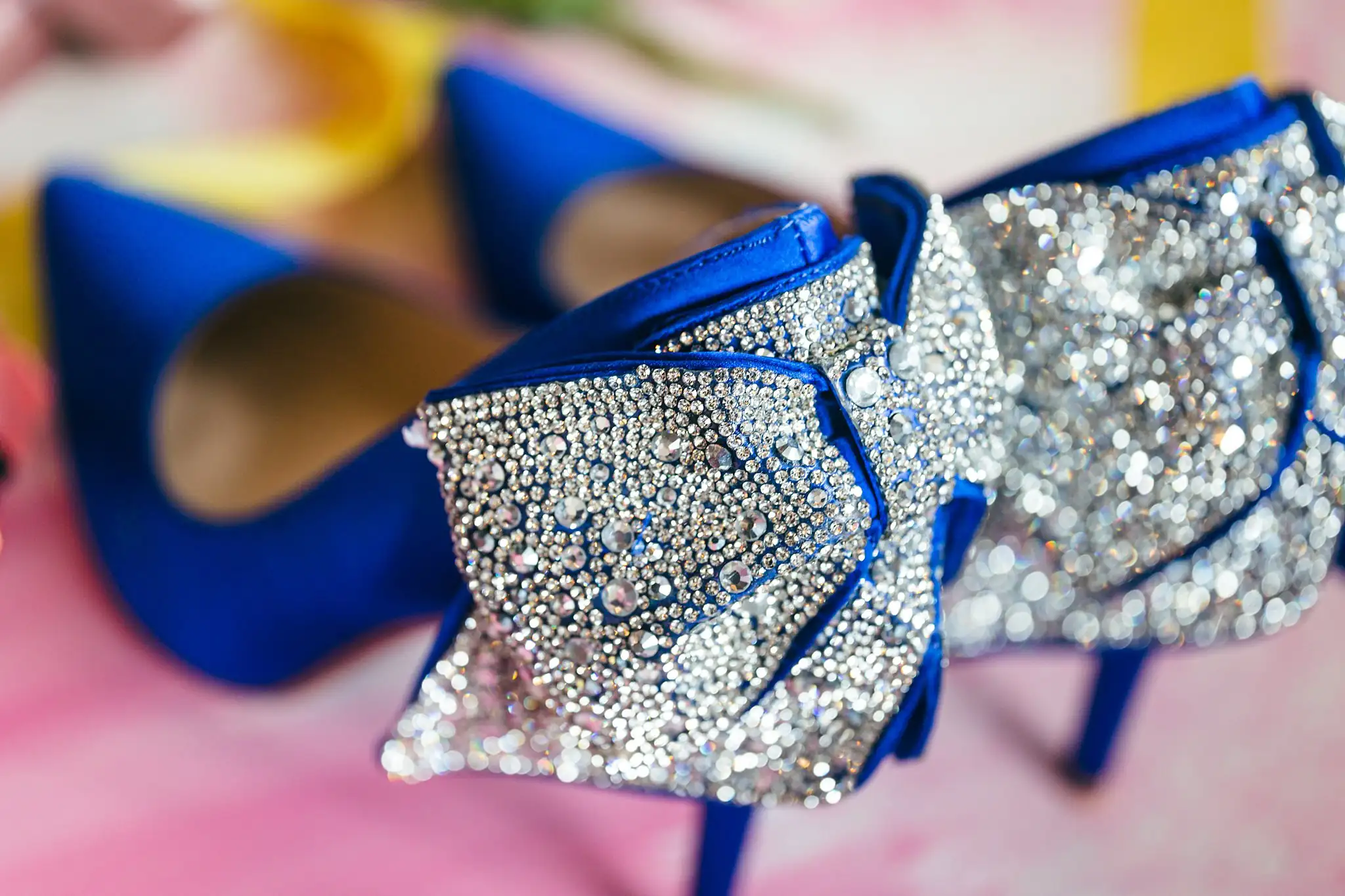 AtlantaWeddingPhotographers_1190.jpg Wedding Details: blue heels with crystal bows, at a Whimsically in Love LGBTQ Wedding styled shoot at Brick and Ivey in Marietta, GA