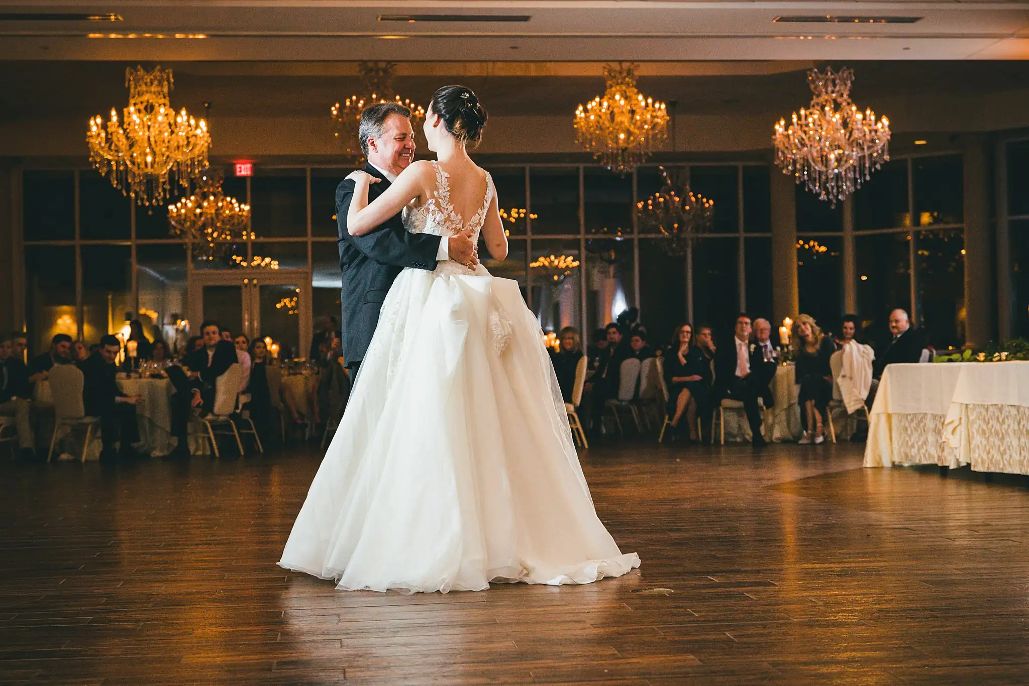 First Dance: the couple alone on the dance floor, at their wedding at Ashton Gardens Atlanta in Sugar Hill, GA