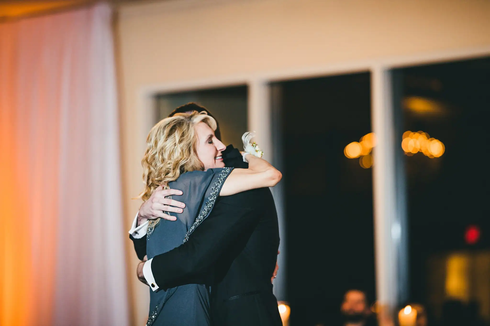 Parent Dance: the groom and his mother, close, at their wedding at Ashton Gardens Atlanta in Sugar Hill, GA