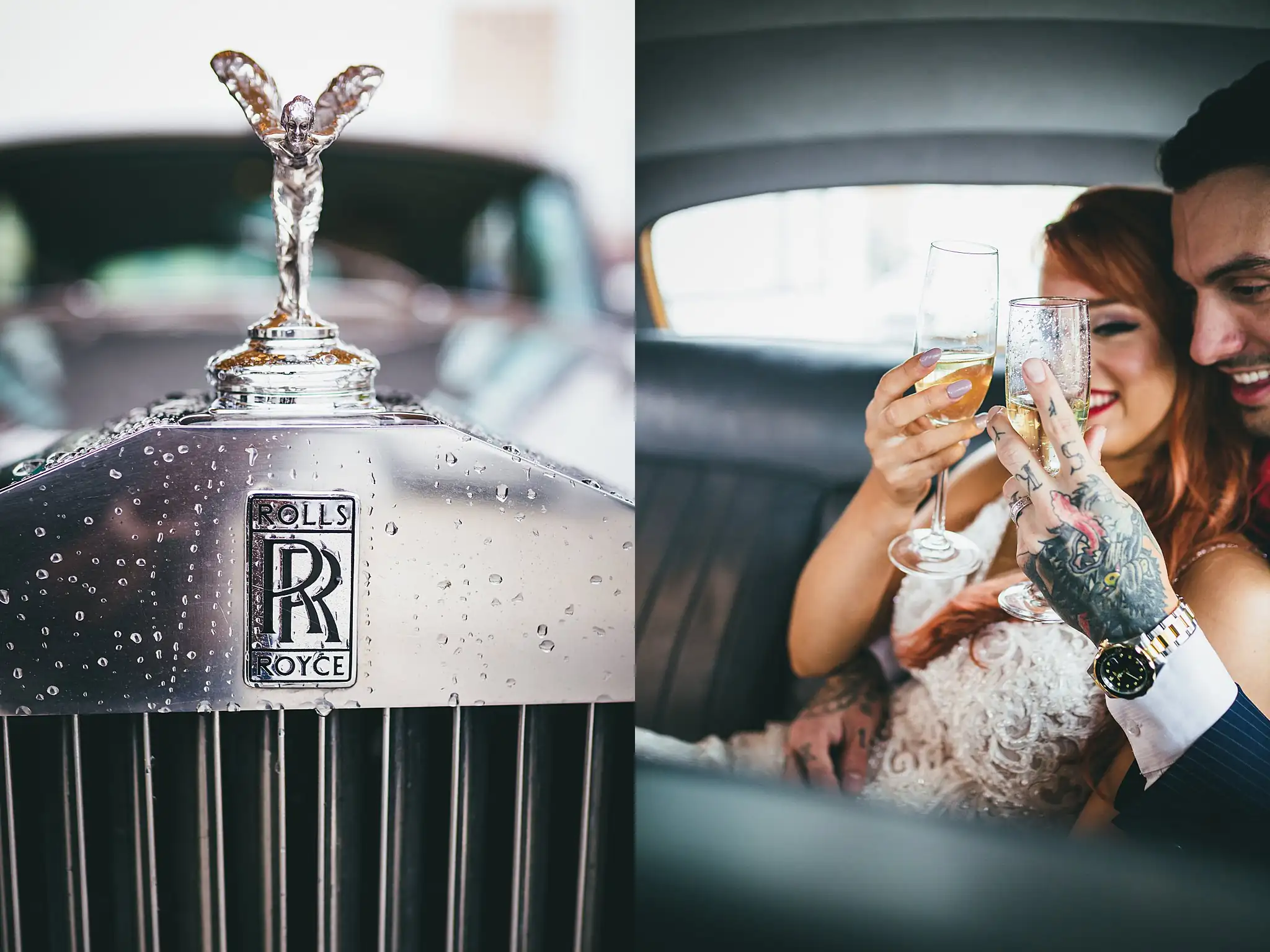 Styled Shoot Hollywood Regency Wedding Inspiration Atlanta Photographers Wedding Details: the Rolls-Royce hood ornament and grille, at a Hollywood Regency Wedding styled shoot at the Foxglove in Marietta, GA