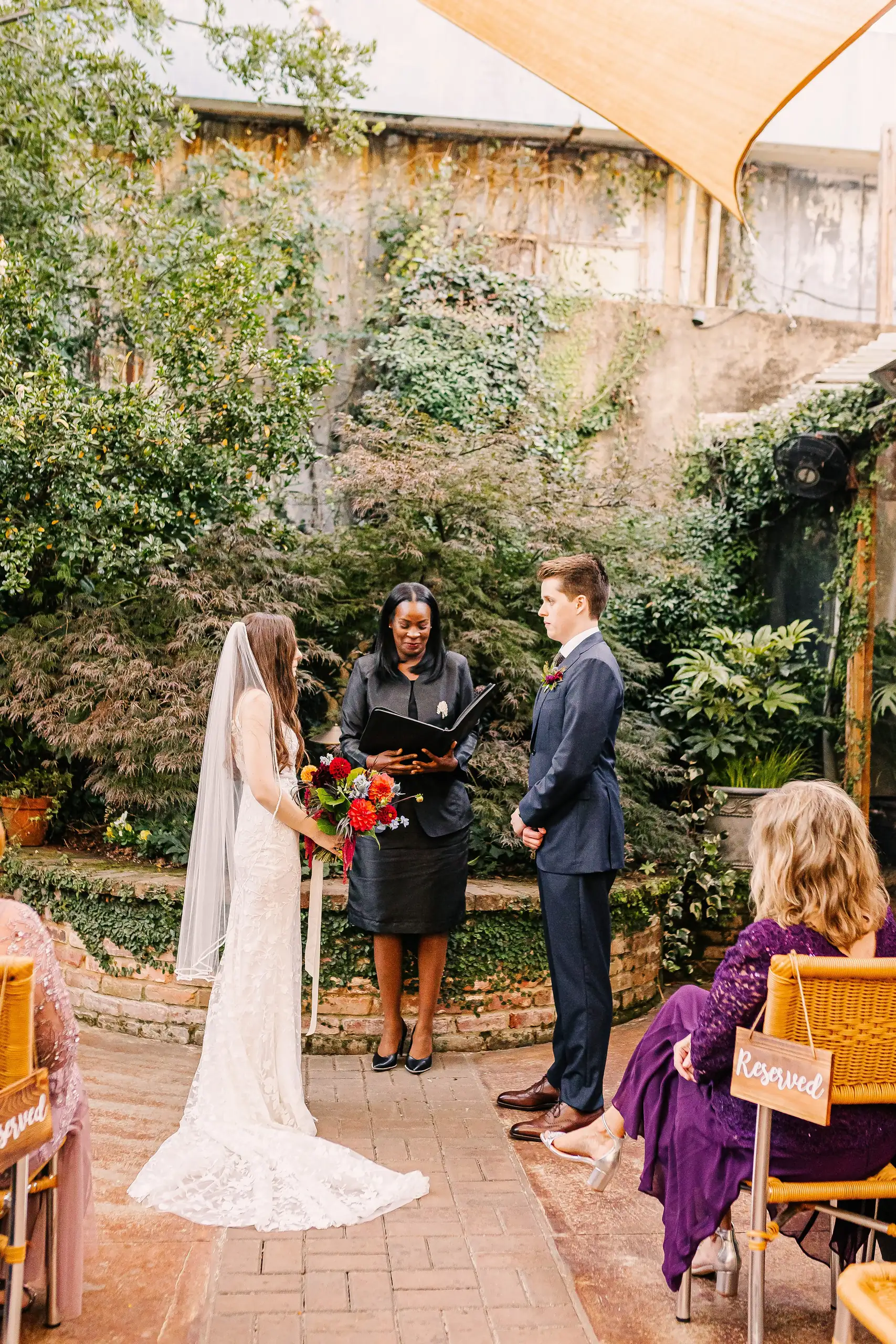Ceremony Wahoo Grill Wedding Decatur Georgia Rachel Kessler Wedding Love And Story