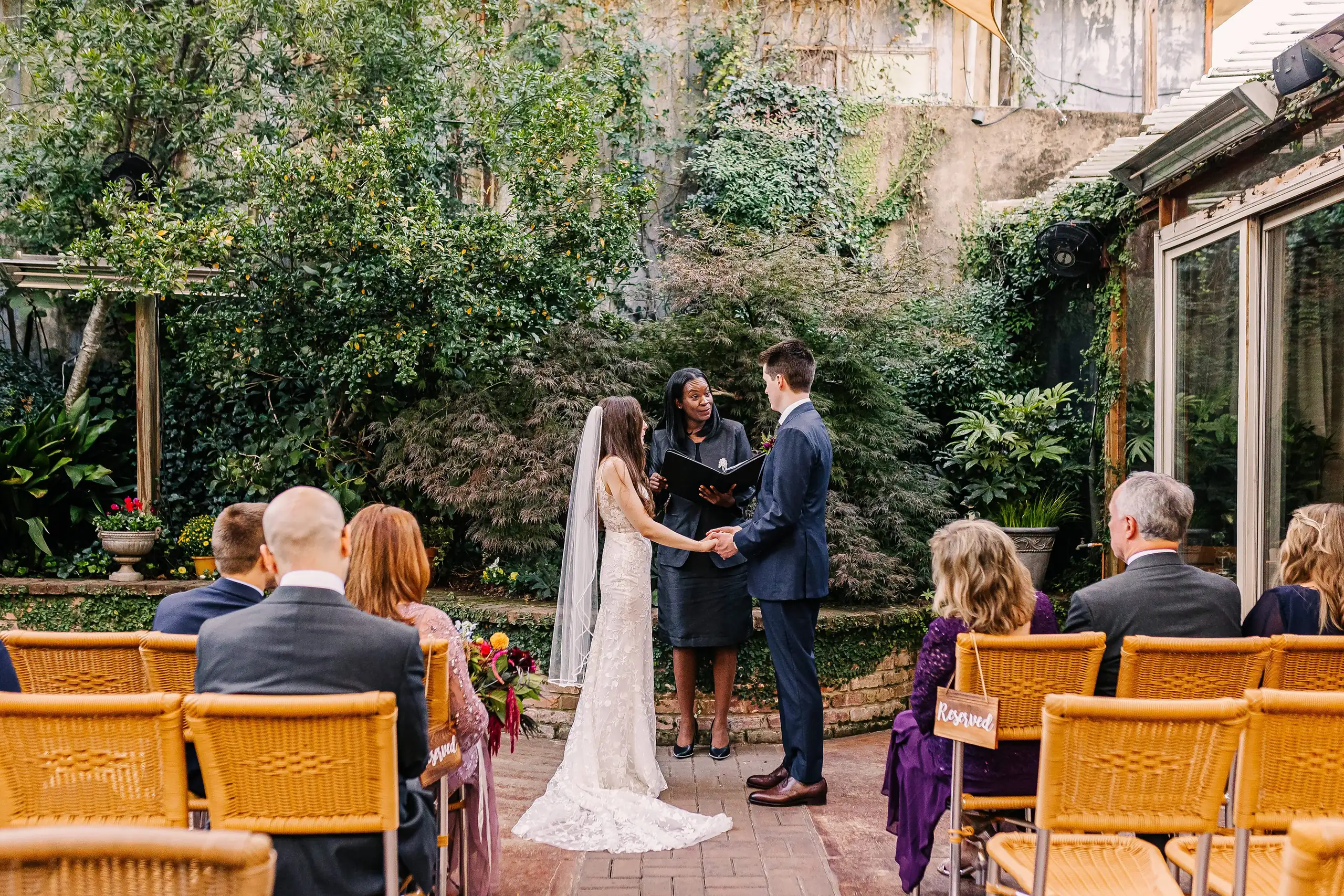 Ceremony Wahoo Grill Wedding Decatur Georgia Rachel Kessler Wedding Love And Story