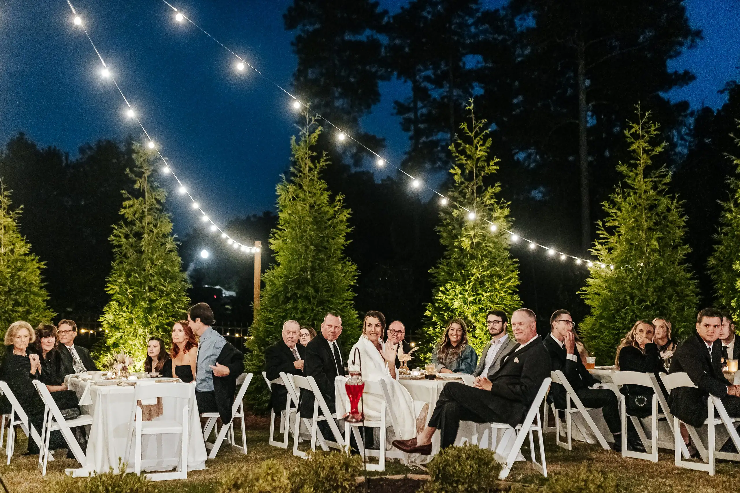 Reception Halie Ned Backyard Wedding Fayetteville Atlanta Love and Story Photography