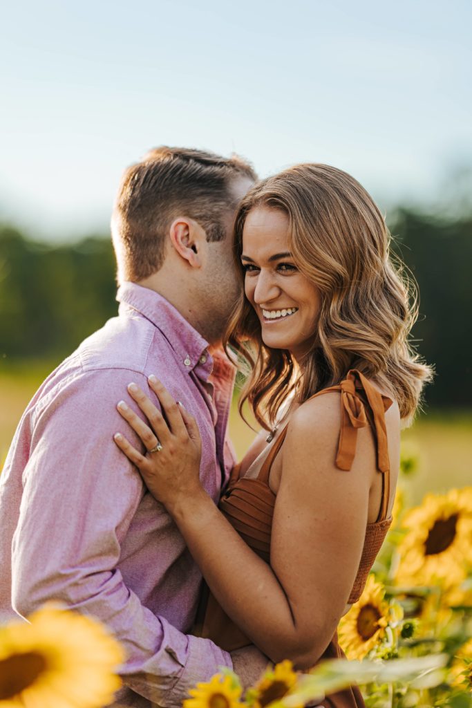 Sunflower Field Engagement Session Atlanta Wedding Photography Prospect Farms