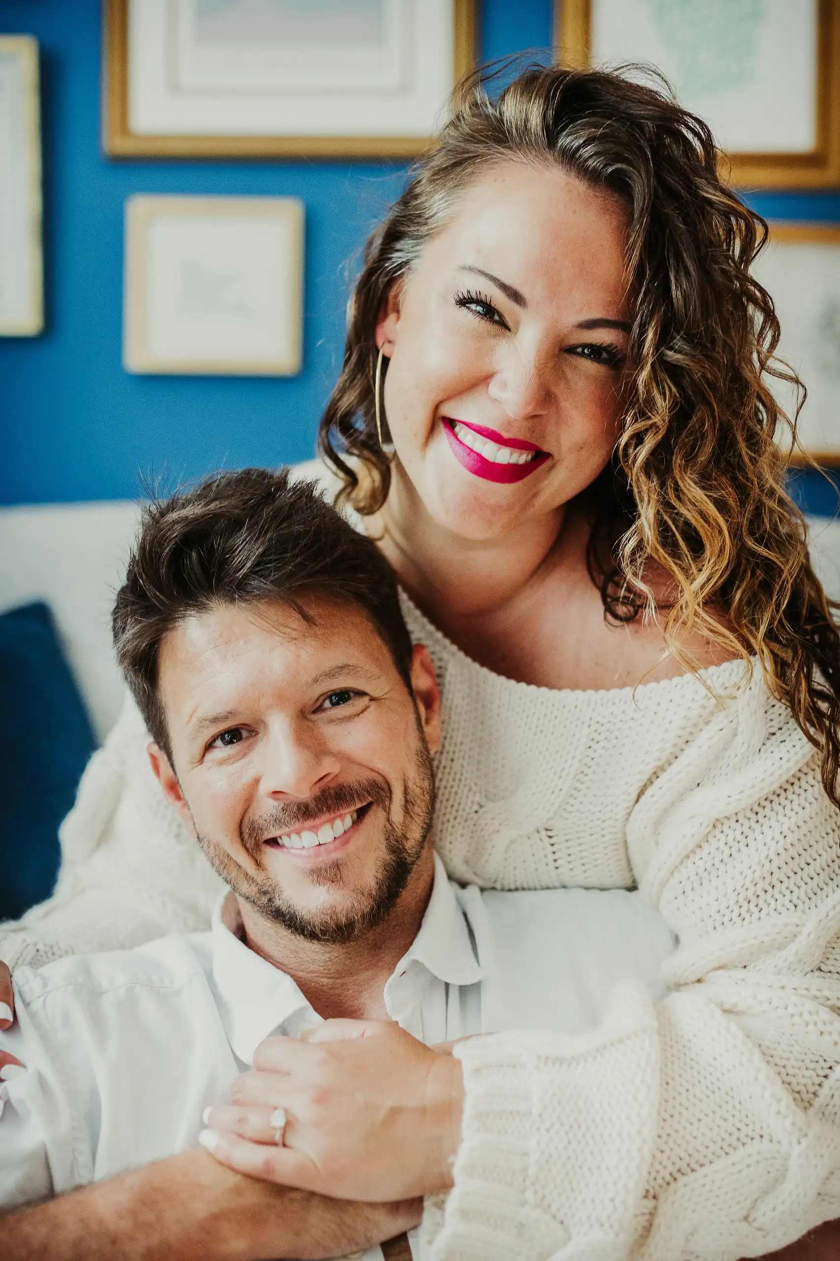 Engagement Rachell Jim Home Session Love and Story