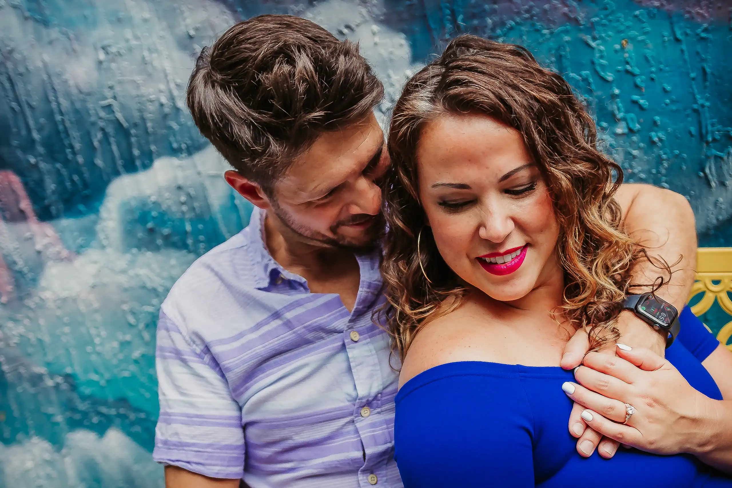 Engagement Rachell Jim Home Session Love and Story