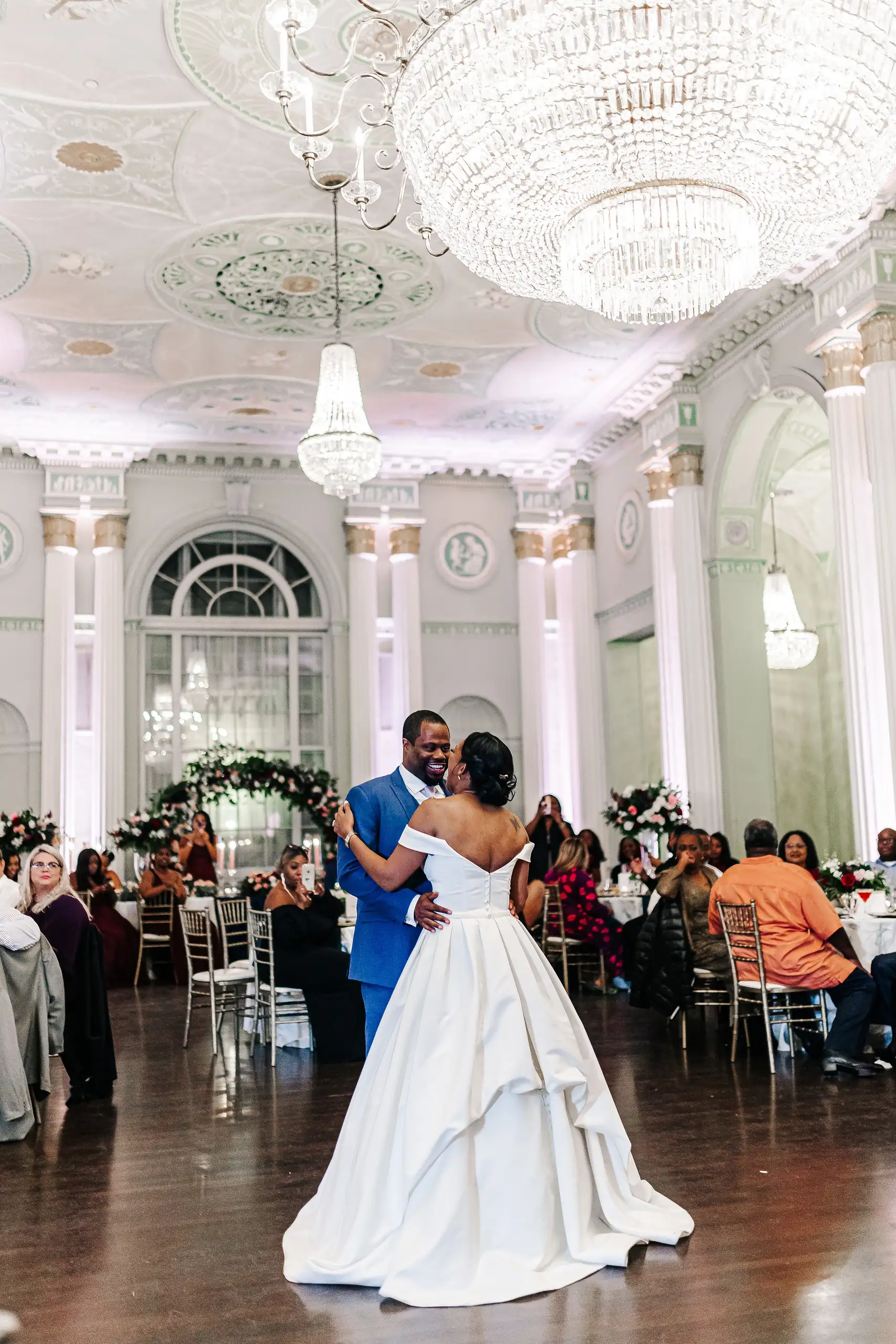 Reception Biltmore Ballrooms Wedding Janice James Love and Story Photography