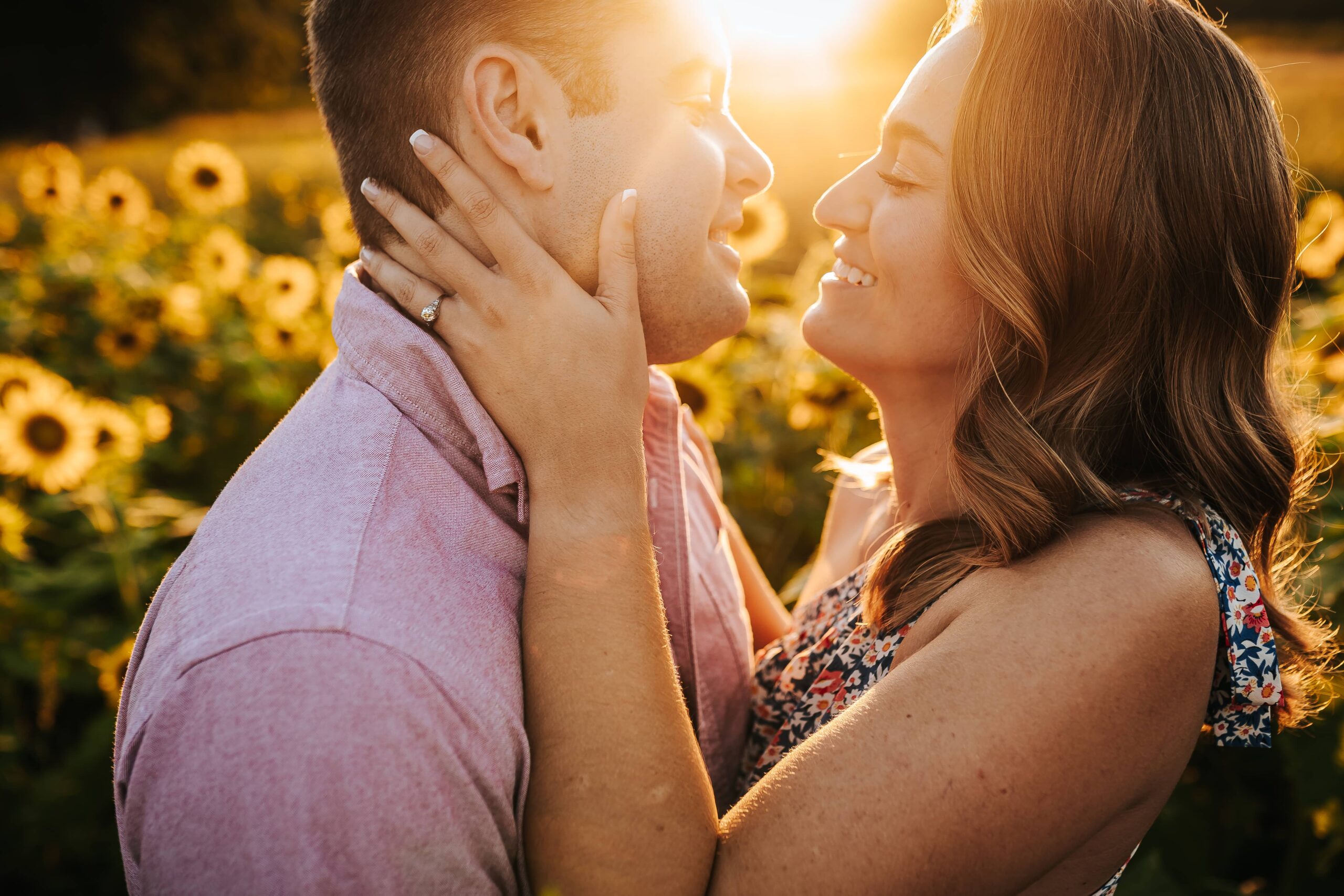 Engagement Session Sunflower Field Prospect Farms Atlanta Wedding Photography