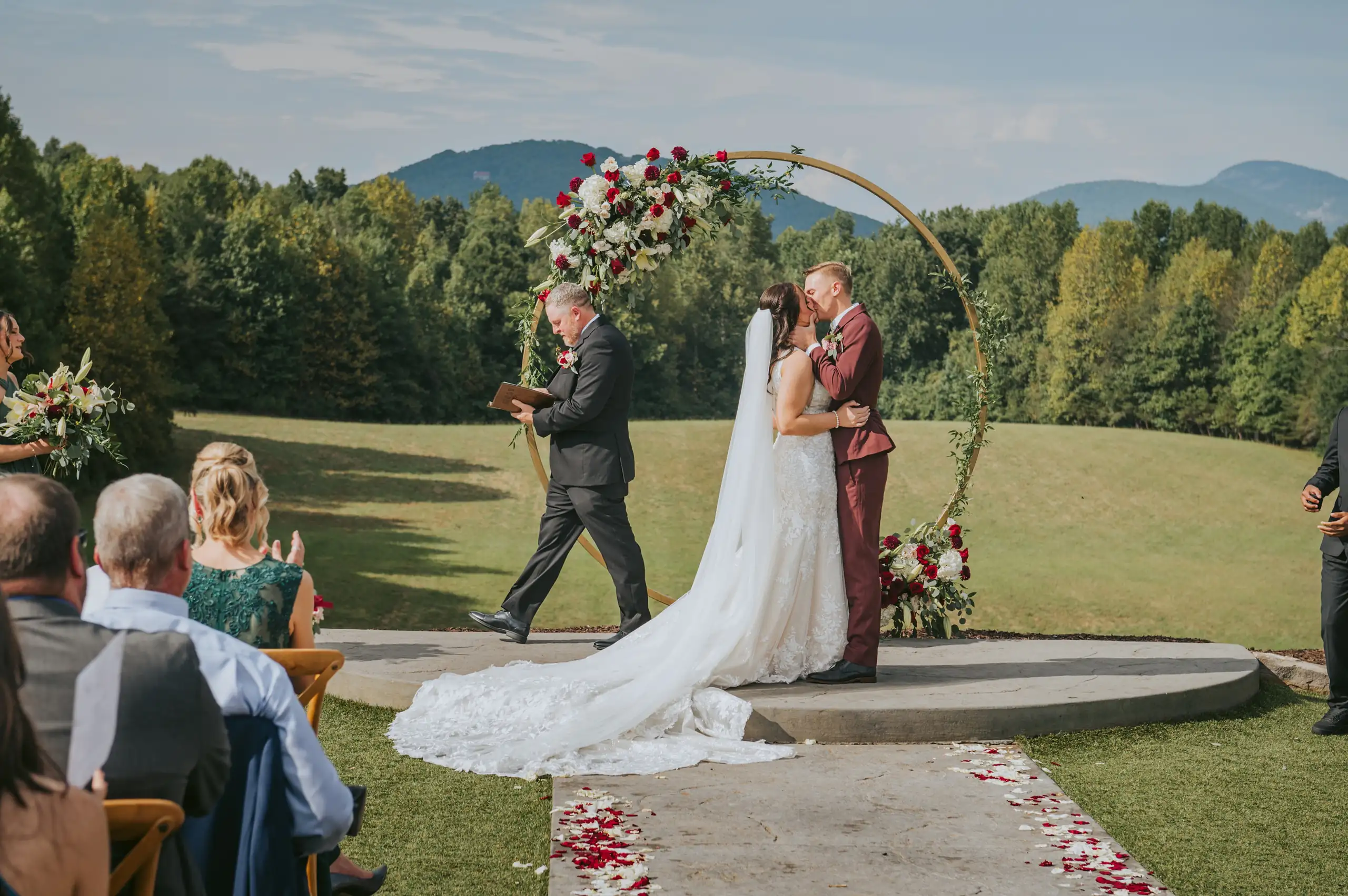 Ceremony Wedding Madison Nicholas Meadows Mossy Creek Love and Story