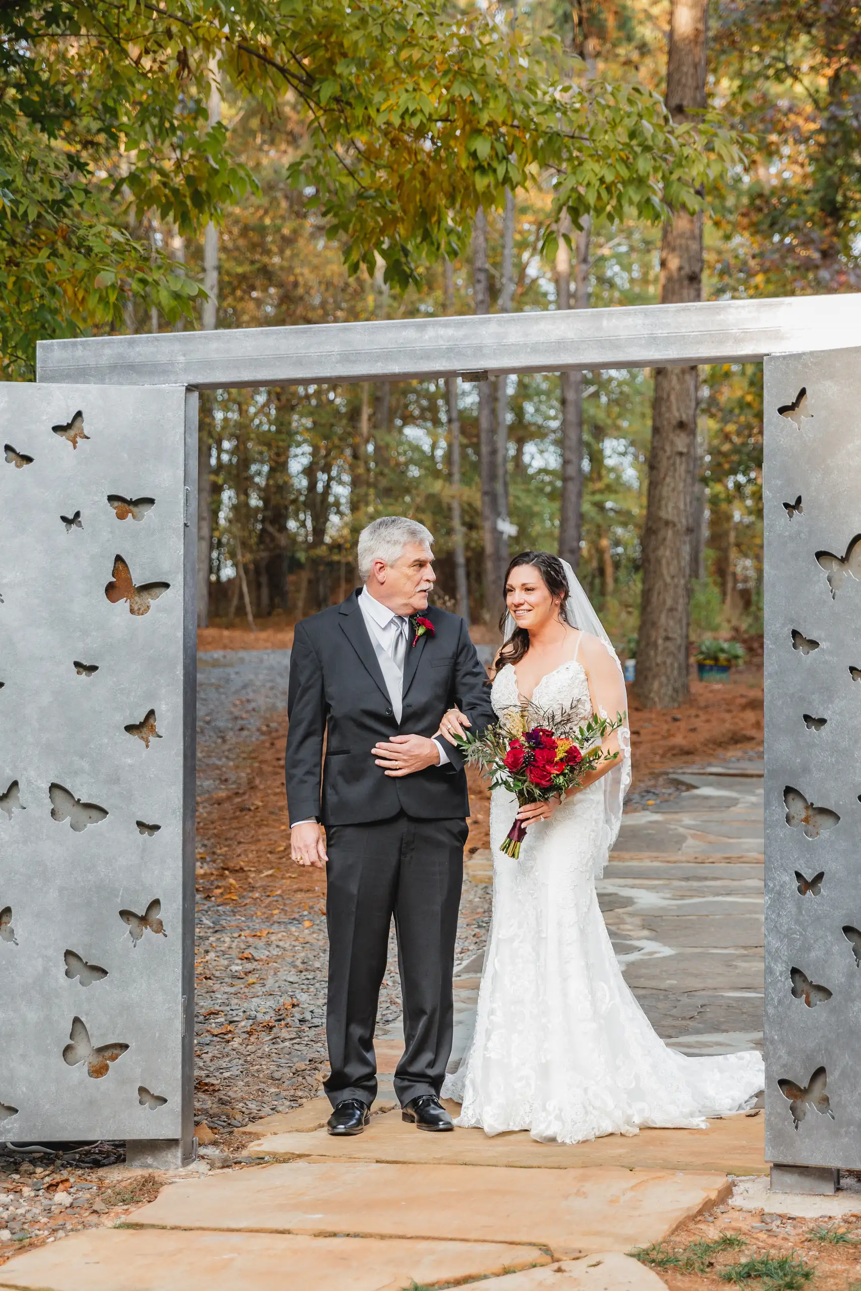 Ceremony Wedding Megan Adam Butterfly Pavillion Love and Story