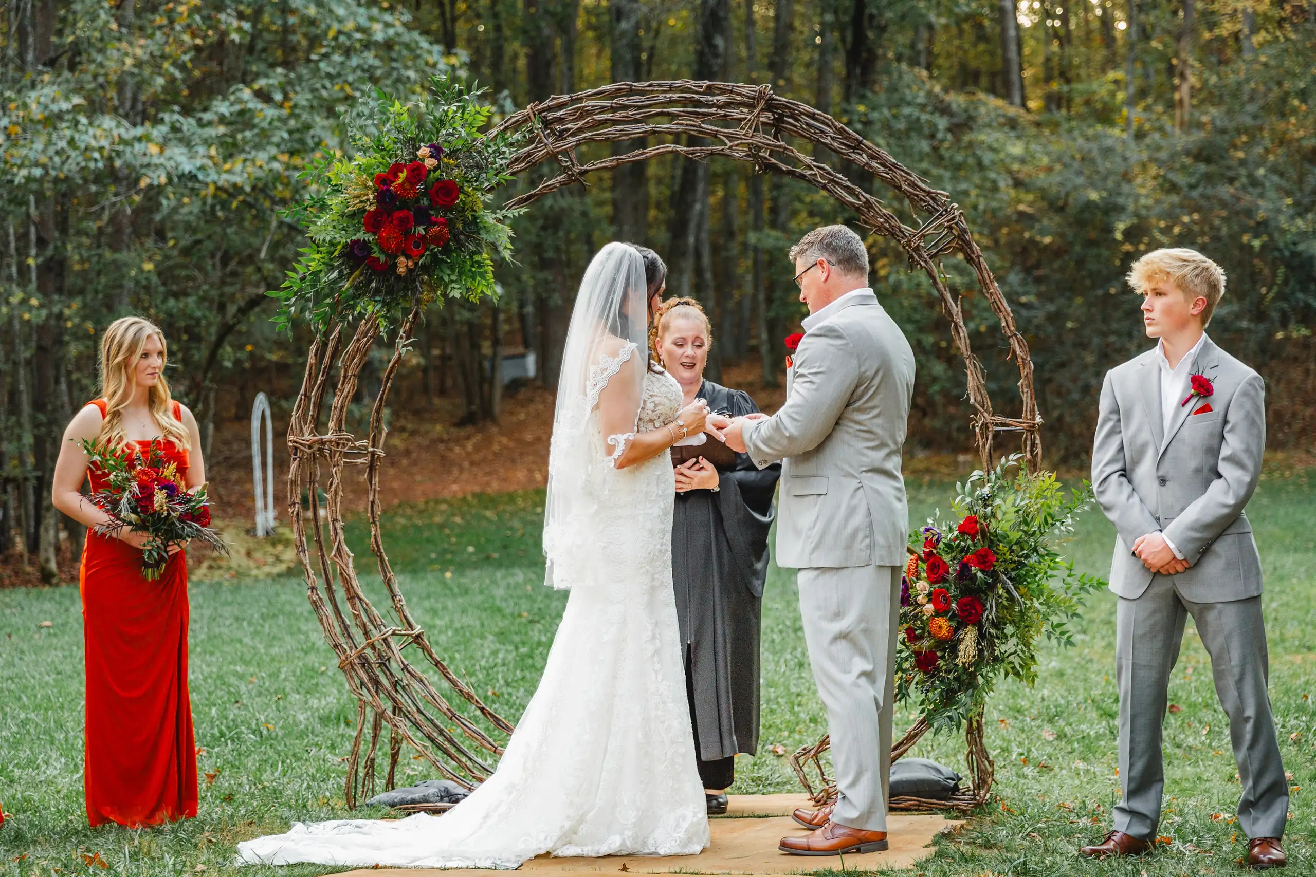 Ceremony Wedding Megan Adam Butterfly Pavillion Love and Story