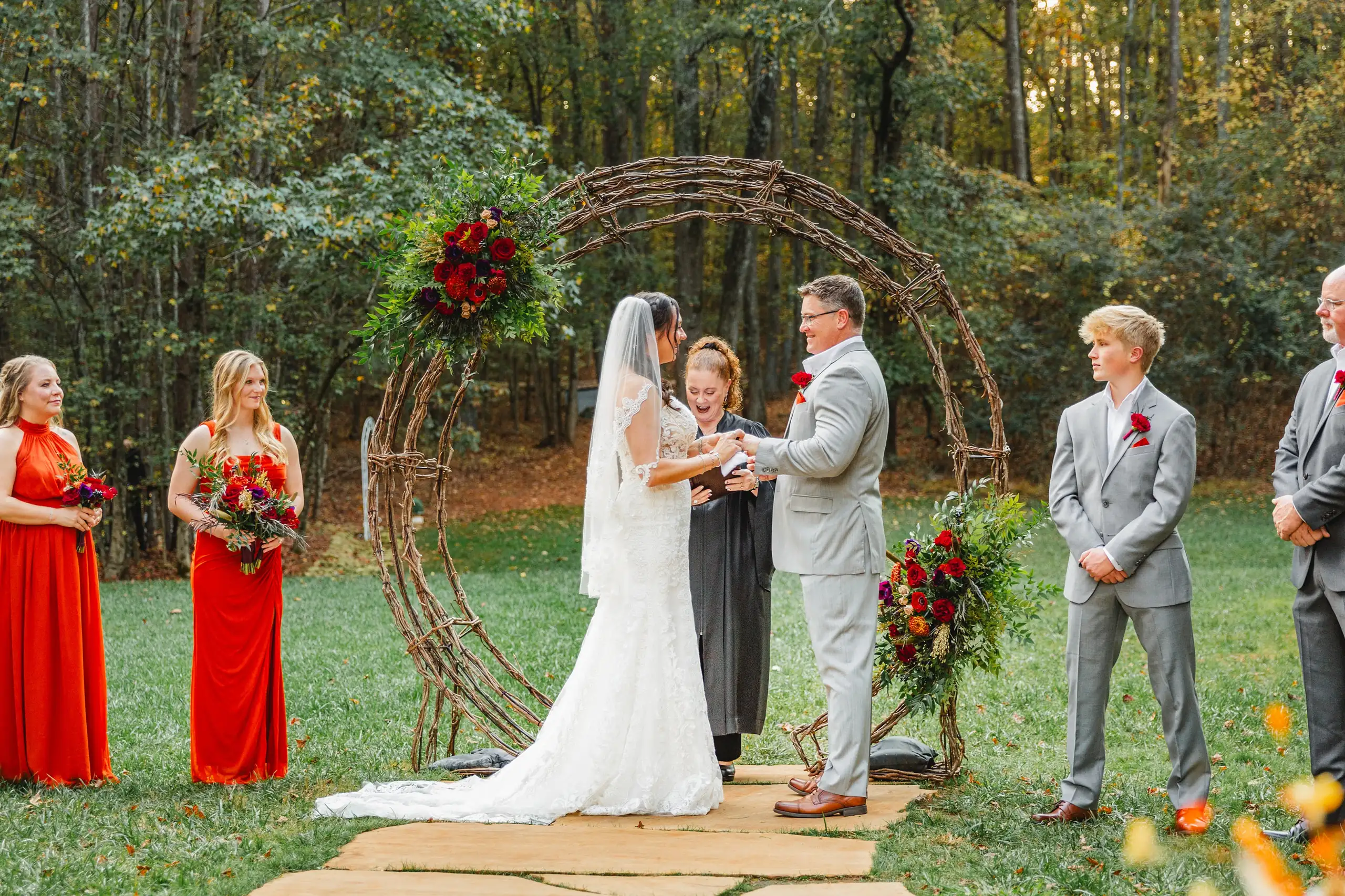 Ceremony Wedding Megan Adam Butterfly Pavillion Love and Story