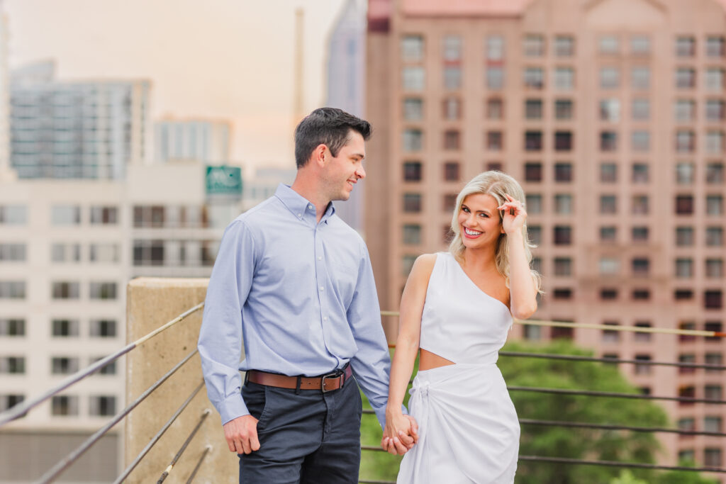 Kelsea-Aaron-Midtown-Atlanta-Engagement-Session-Love-and-Story-2048 Atlanta Skyline Engagement Session Atlanta Wedding Photographers Love & Story