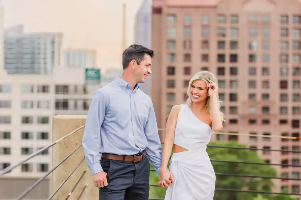 Atlanta Skyline Engagement Session Atlanta Wedding Photographers Love & Story