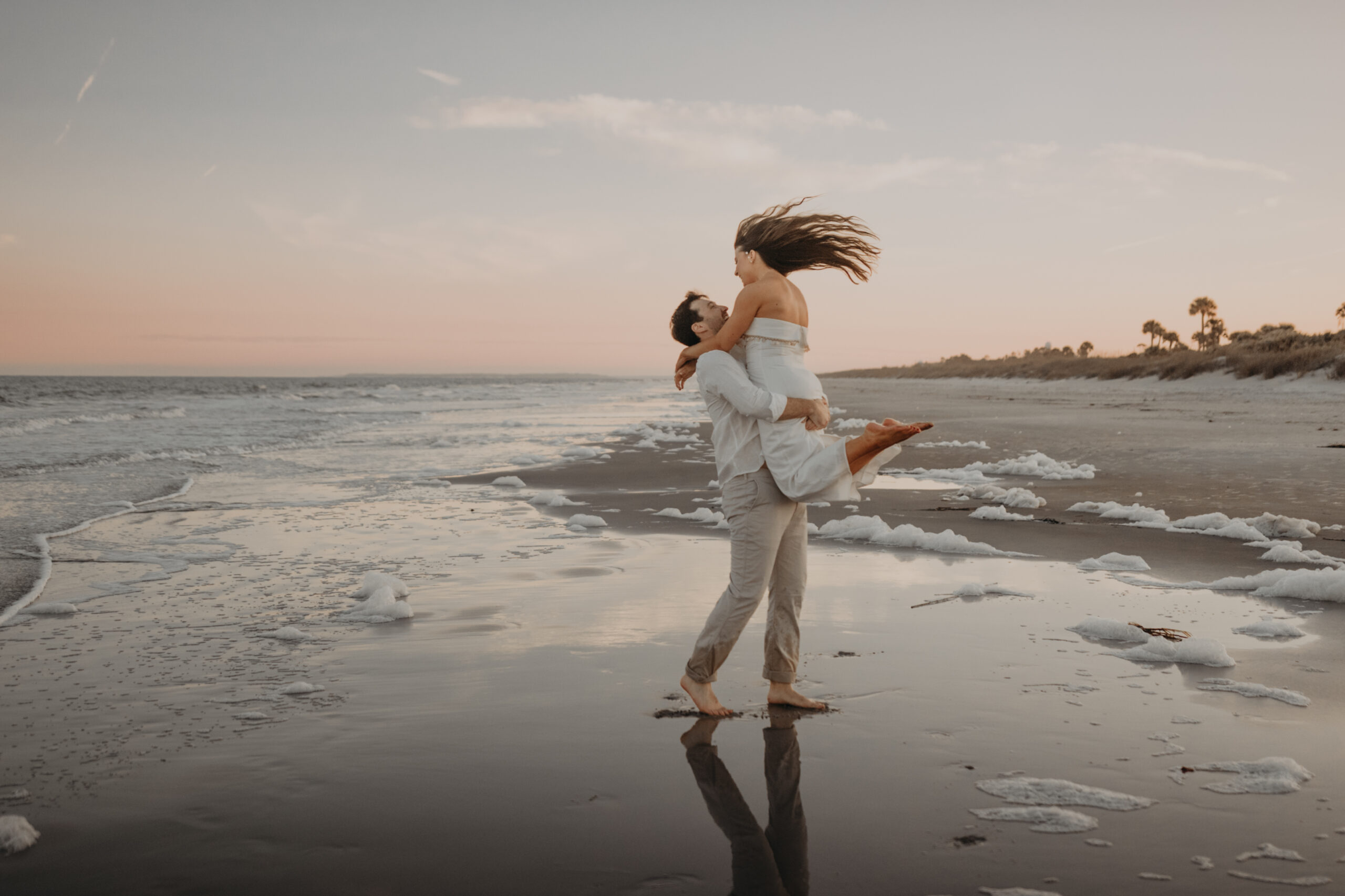 Beach Sunset Engagement Session