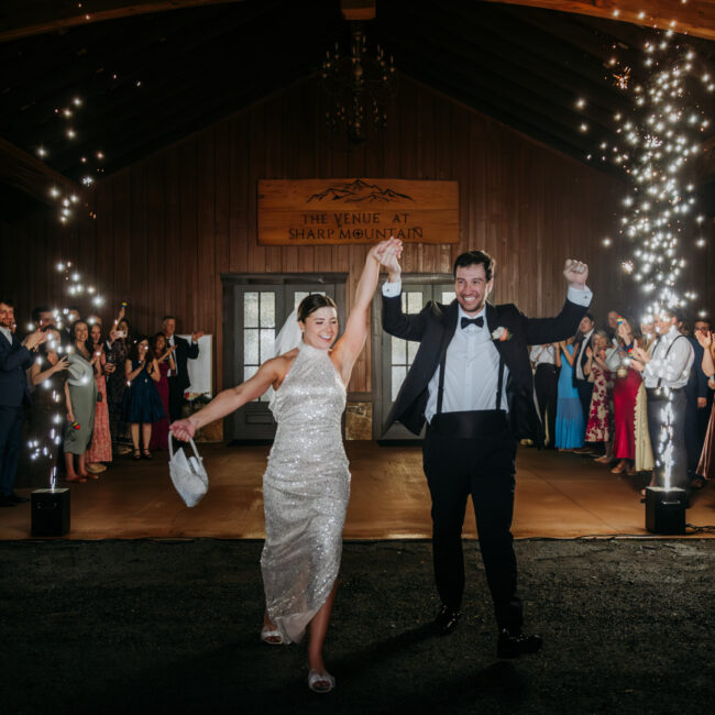Cold Sparks Wedding Exit