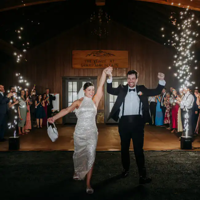 Cold Sparks Wedding Exit