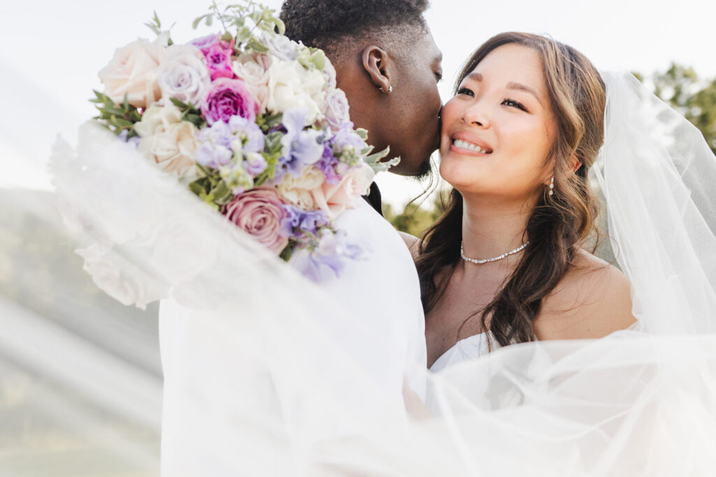 Bride and Groom Veil Portrait Atlanta Photographers Love & Story Wedding