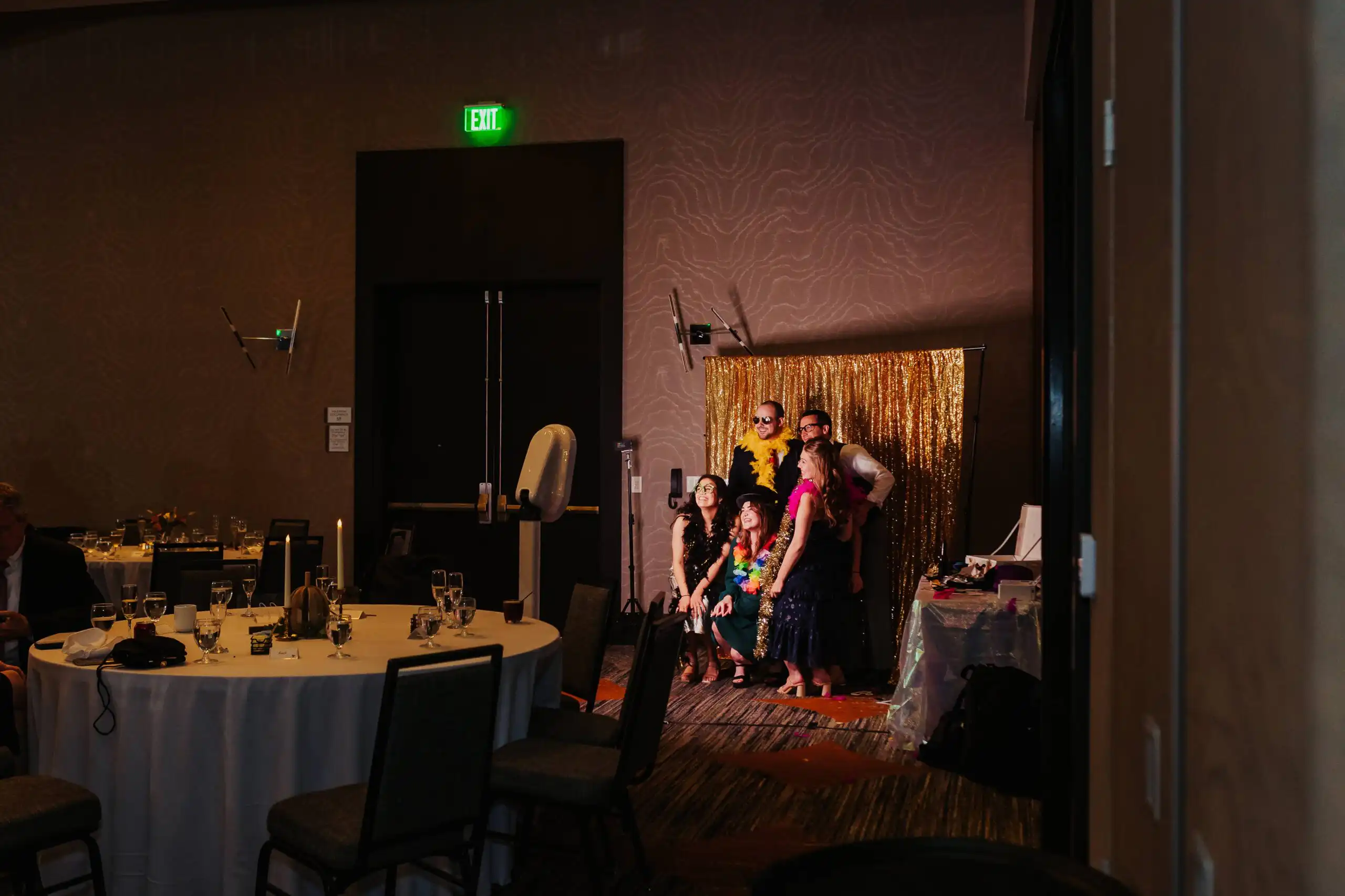 Photo booth at a wedding reception in Alpharetta, Atlanta
